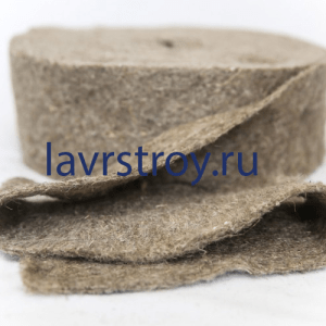 Шерстяной межвенцовый уплотнитель ЛаврВул NEW 10 см. * 20 м.
